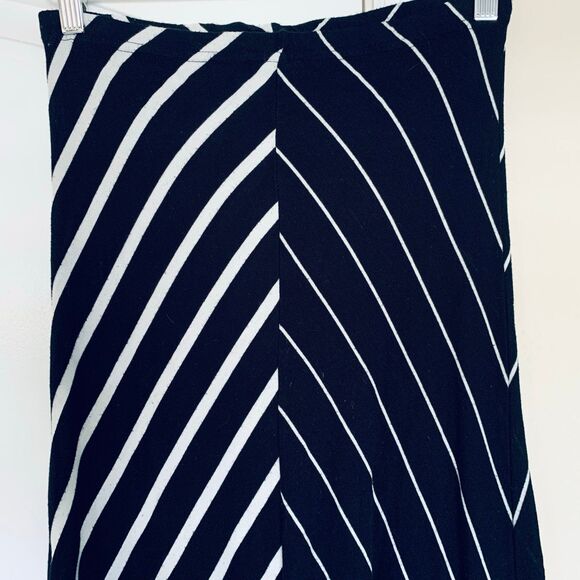 Volcom Women's Black & White Stripe Full Length Maxi Skirt | Size: S - Picture 2 of 7